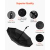 VEVOR Travel Umbrella, 42 in Portable Compact Umbrellas, Automatic Open-Close
