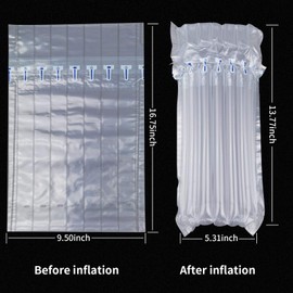 Wine Bottle Travel Protector Bags, Conilly 15 Packs Inflatable Air Column Packaging Bubble Bag with Free Inflator Pump, Reusable Wine Bottle Protector,Safe Choice for wine Transportation