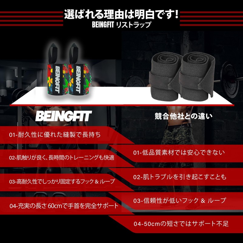 Beingfit Wrist Wrap, Unique Design, Wrist Support, Muscle Training, Wrist