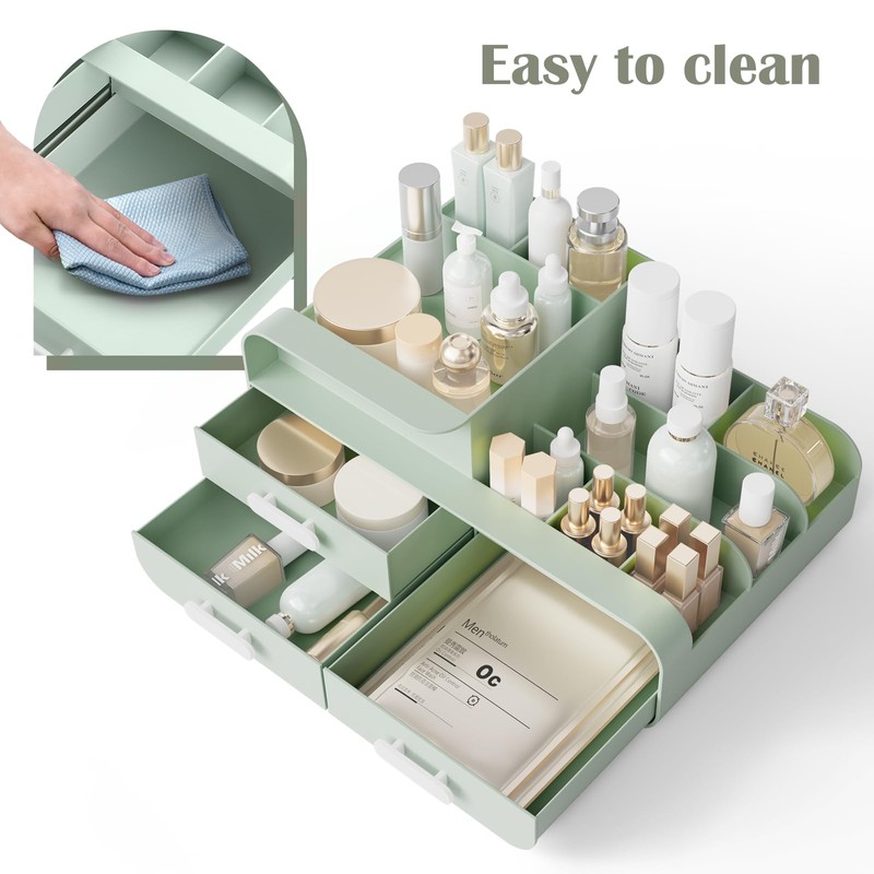 BTGGG Makeup Organizer Cosmetic Skin Care Storage with Drawers Beauty