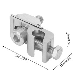 10Pcs Solar Mounting System Solar Mounting System Grounding Clip, Solar Mounting System Grounding Lug Grounding Clip Lug Bracket Clamps Solar Module Mounting Clamps Photovoltaic