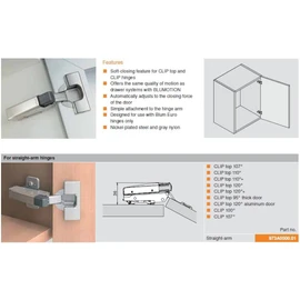 Blum 973A0500 Blumotion Clip On Soft Close Damper for Hinge x 6 Pack