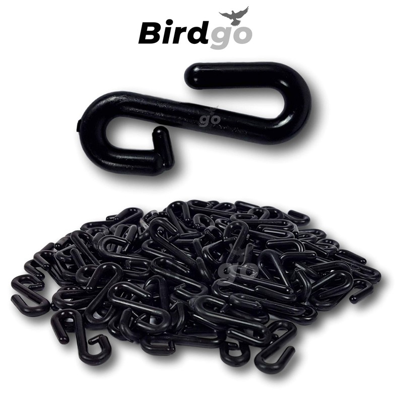 Birdgo 100 Nylon Plastic Net Hooks for Bird Control Netting