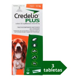 Desparacitante Para Perros 5.5 A 11kg 3 Tabletas Masticable