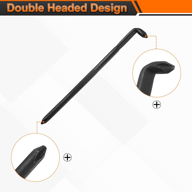 sourcing map Offset Screwdriver PH1 Phillips Cross Head Right Angle