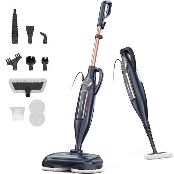 DEVOAC DEVOAC VM6 Scrubbing Steam Mop with Rotating Mop Pads,