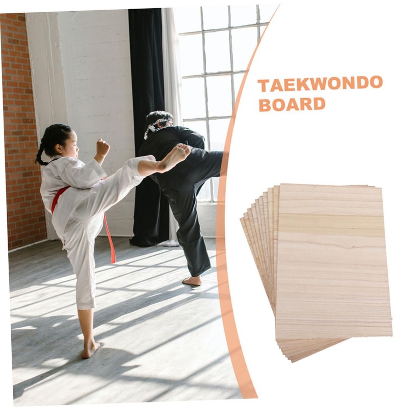 Milisten 8pcs Taekwondo Hitting Board Daily Punching Board Rebreakable Boards