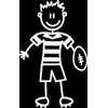 My Family Car Stickers ~ Sticker OLDER BOY ~ PLAYING RUGBY (OB13)