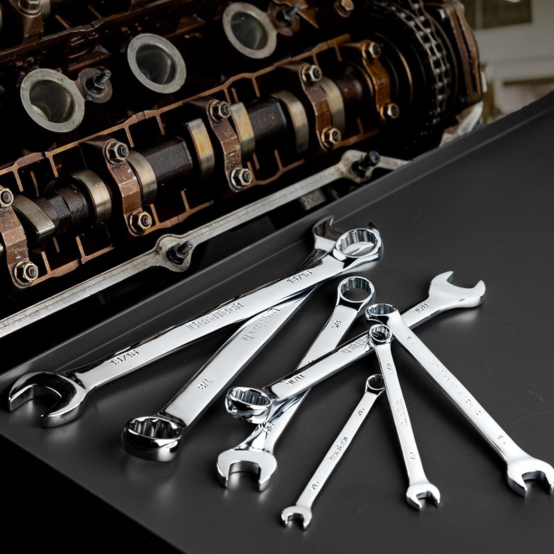 DURATECH 9/16" Combination Wrench, SAE, CR-V Constructed with Mirror Polish,