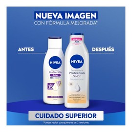 NIVEA Crema Corporal Humectante Protección Solar (220 ml), con Vitamina E y Aloe, Protección UV Fps15, 72 horas de Humectación Profunda para Todo Tipo