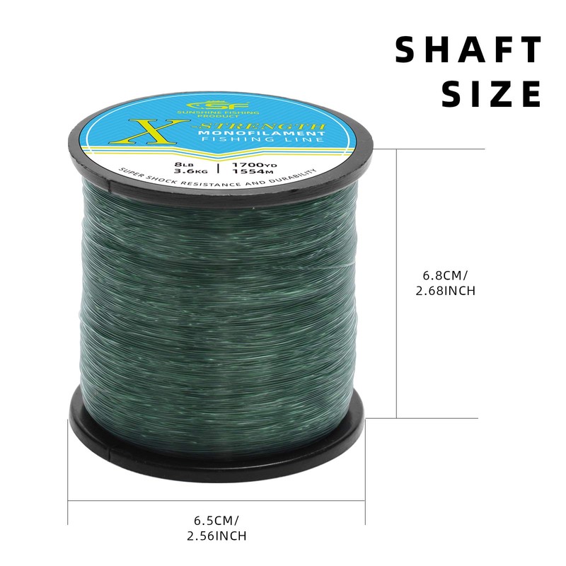 SF Monofilament Fishing Line Premium Spool Strong Mono Nylon Material