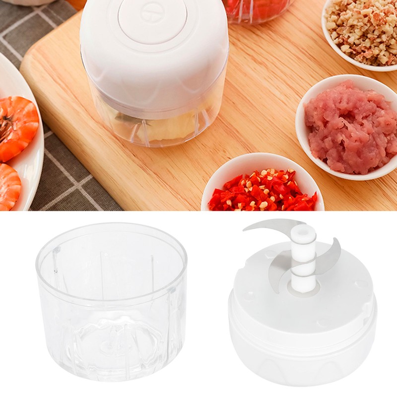 Electric Garlic Chopper Cutter Cordless Food Vegetables Fruits Blender for