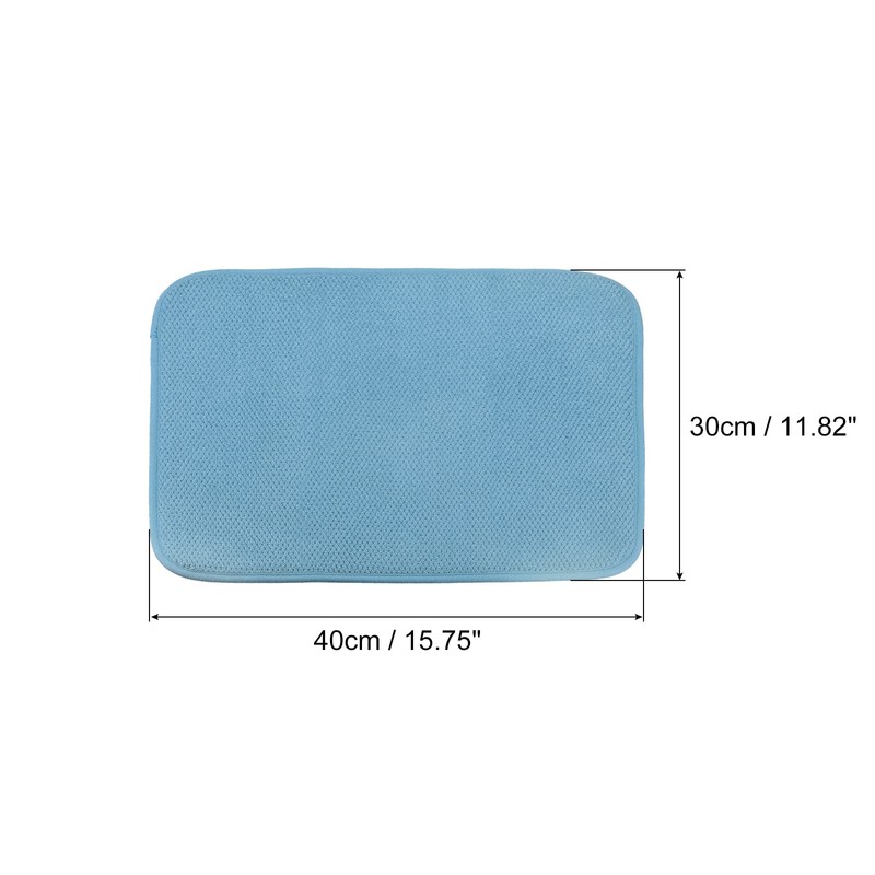 sourcing map Microfiber Dish Drying Mat, 15.75" x 11.82" Dishes