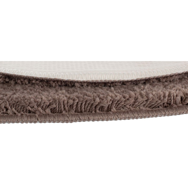 Brandsseller Heart Bath Mat, 70 x 80 cm, Taupe