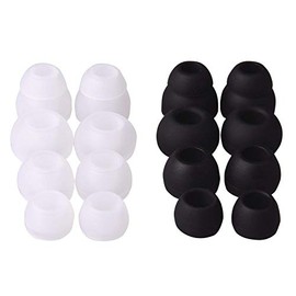 Earbudz Replacement Earbuds Ear Tips fit Powerbeats, Skullcandy, Panasonic, Symphonized, iFrogz, Mpow, & More - Small, Medium, Large and Double Flange (8 Pairs - 16 Pieces)