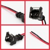 4 conectores de inyector de combustible para automóvil, con arnés