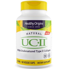 Healthy Origins Healthy Origins, Natural UC-II (Natural Type 2 Collagen), 60 Capsules, Laboratory Tested, Gluten Free, SOYA Free, Non-GMO