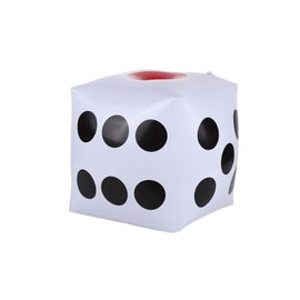 Stoooduo Jumbo Dice for Events, 11.8 inches (30 cm), PVC, Set of 1, Parties, Presents, Presents, Present (White)
