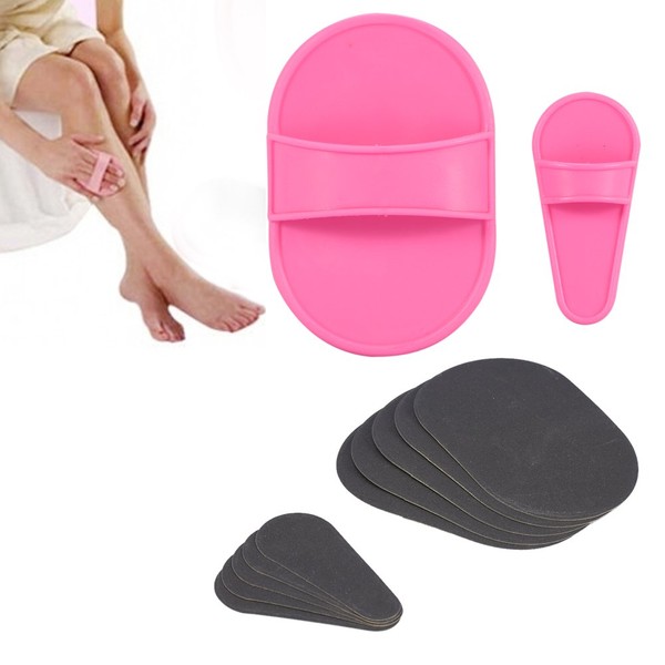 Manually Body Depilation Pad, Portable Smooth Legs Skin Sanding Device New Hair Removal Patch Set Exfoliator Away Skin Care Beauty Tool