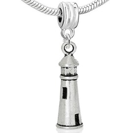 Sexy Sparkles Lighthouse Charm Bead Compatible for Most European Snake Chain Bracelets