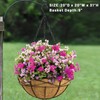 Karlliu 2 Pack 20 Inch Extra Large Deep Hanging Planters
