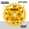 DEWALT 7-1/4 in. 24T Circular Saw Blade, Smooth Cutting, Superior