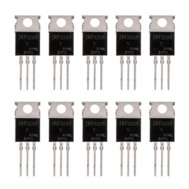 BOJACK IRF3205 MOSFET Transistors 110A 55V N-Channel Power MOSFET TO-220AB (Pack of 10)