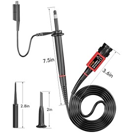 Cleqee P4100 100MHz High Voltage Oscilloscope Clip Probes 2000V Scope Probes Safety Adjustable BNC Connector 100:1 100X