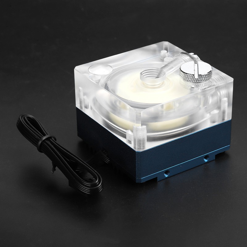 Water Cooling Pump Acrylic Aluminum Computer Accessory Heat Sink Mute