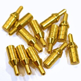 Flying Arrow Archery Pin-Nock Bushing | Aluminum Pin Nock | Enhance Arrow Stability, Durability & Performance | Precision Engineered | 7075 Aluminum | 12-Pack (Aluminum, .204 ID Arrow)