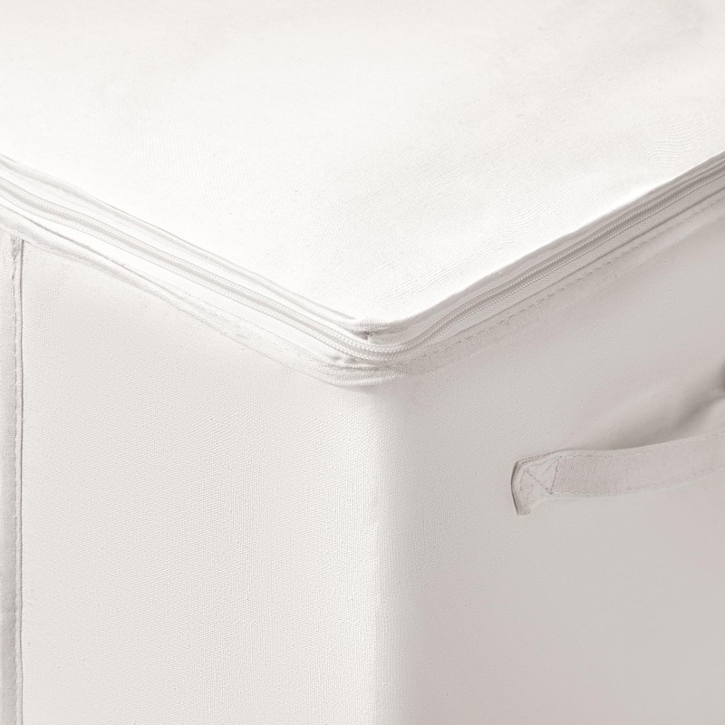 TYEERS Large Storage Bags with Zipper and Clear Window, Cotton