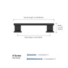 Rergy 20 Pack Cabinet Handles, 3 Inch Hole Center Pulls,