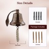 THDC Nautical Hanging Wall Mountable 4" Solid Brass Ship Bell