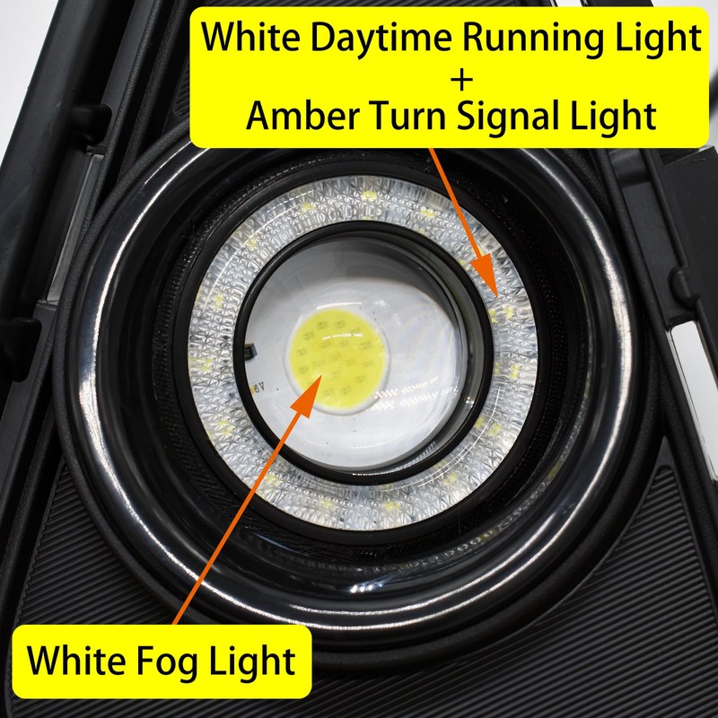 KITOCARTOP LED Fog Lights Fit for 2016-2018 Toyota RAV4 DRL