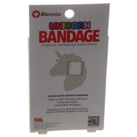 Bioswiss Unicorn Zoo Animal Bandages 24 Adhesive Novelty Gag Gift Kids Women Lot