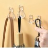 TIKA 8 Pcs Adhesive Cat Wall Hooks – Heavy-Duty No-Drill