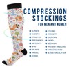 Wusikd Cute Foxes Birds Compression Socks for Women and Men