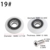 Qikuver Shower Door Roller, 4 Sets Shower Door Rollers Runners