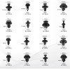 Unbranded 620 Pcs Car Retainer Clips Plastic Fasteners Kit Fender