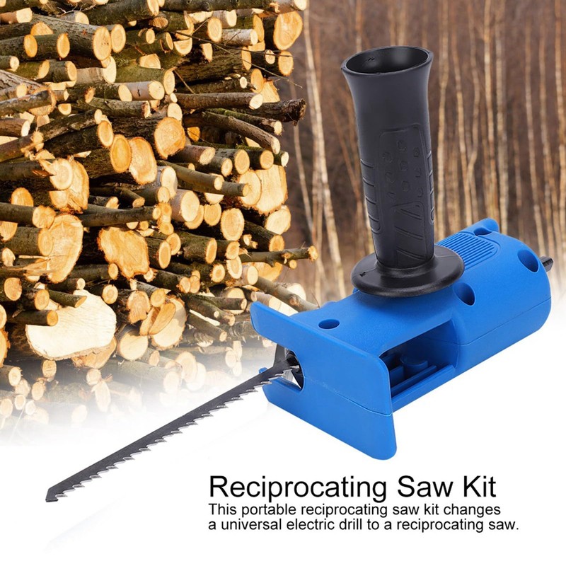 Portable Electric Reciprocating Saw Kit, Easy Installation and Disassembly, for