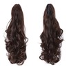 TESS Ponytail Clip Extensions, 45 cm Wavy Ponytail Hairpiece, #M4