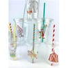 Circus Theme Party Cups with Lids and Straws, 12 Pack,