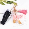 Rohans Pink and Gold Resin Alphabet Initial Letter Keychain, Bag