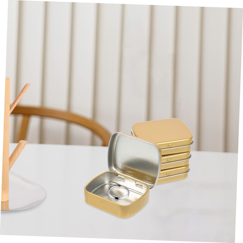 STOBOK 10pcs Tin Box Iron Containers for Organizing Small Items