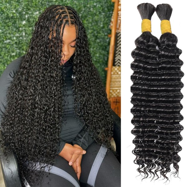 Boho Human Braiding Hair Curly for Boho Braids Bohemian 100%