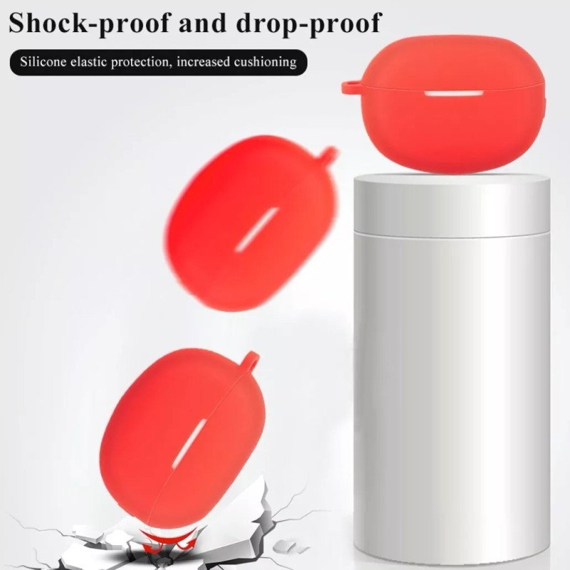 Estuchelandia Funda De Silicona Suave Y Gancho Para Realme Buds