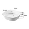 Yamazaki 1562 Magnet & Hanging Hot Water Bathtub, Large, White,