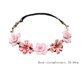 Flower Crown Headbands Flower Wreath Headband Hair Band Hair Wreath Floral Headpieces Festival Hair Accessories for Wedding Party