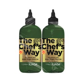 ILIADA The Chef’s Way Kalamata PDO Extra Virgin Olive Oil Twin Pack (2x500ml) | Precision Squeeze Bottle | Multi-Award-Winning | 100% Greek | Single Region | Monovarietal Koroneiki | Cold-Pressed | Polyphenol-Rich | Chef’s Favorite