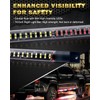LUMENIX 70 Inch Emergency Running Board Rigid Strobe Lights Strip